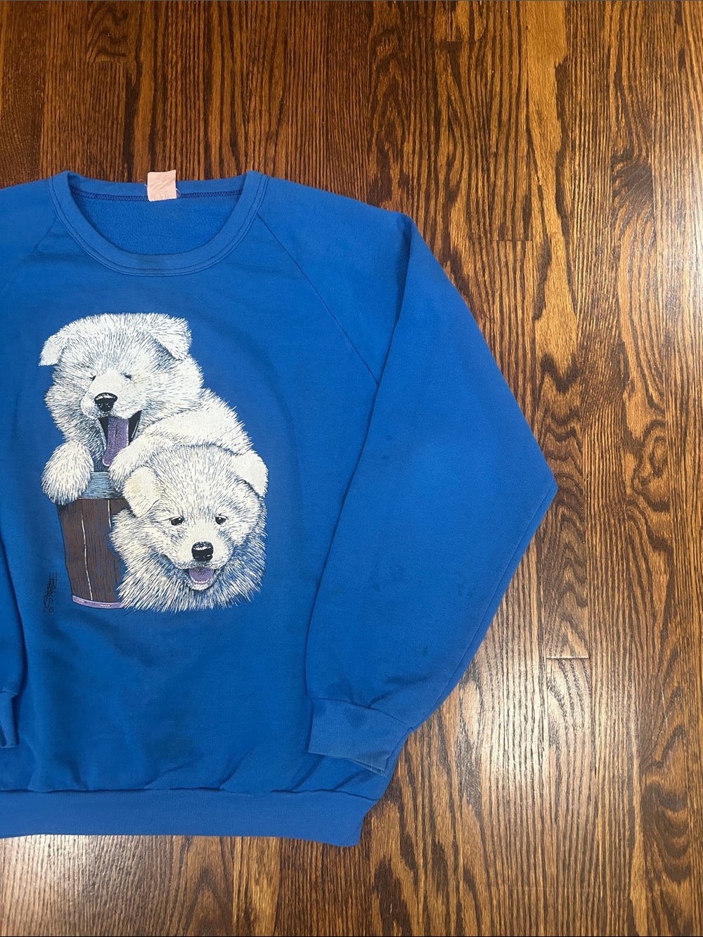 Vintage 90s Puppy Dog Sweatshirt - Picture 4 of 11